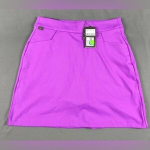 KJUS Womens Golf Skort Susi Small Purple Polyester Spandex